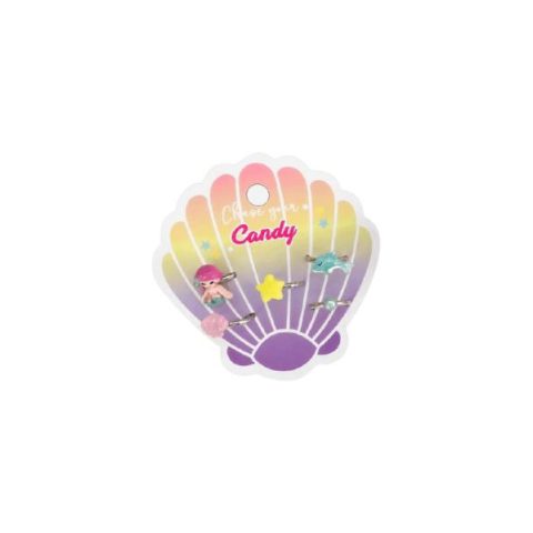 Candy Five Rings Hair Ties and Clips