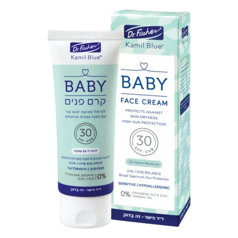 קרם פנים לילדים עם SPF 30 לעור רגיש 75 מ"ל - ד"ר. פישר