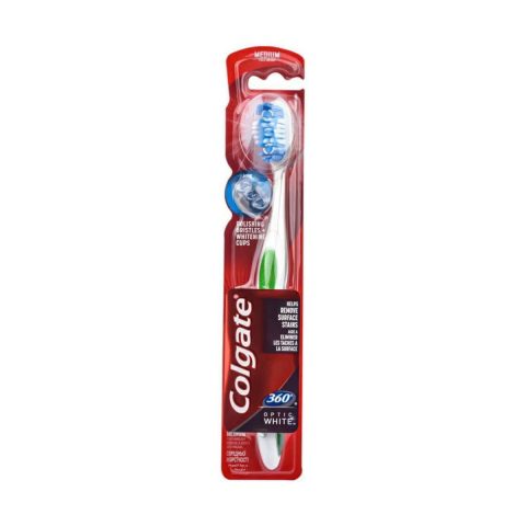 Colgate Medium Hardness 360 Degree Optic White Toothbrush