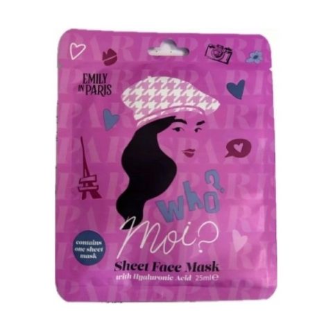 Emily in Paris Purple Face Mask