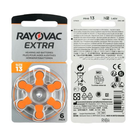 Hearing Aid Batteries Size 13 - Rayovac Extra
