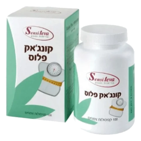 קונג'אק פלוס 450 מ"ג 100 קפסולות צמחים - סנסיטבה