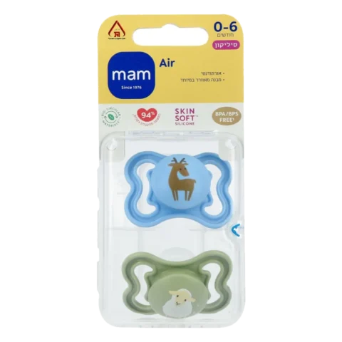 מם אייר תכלת 0-6 מוצצים