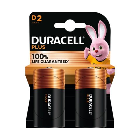 Pair of D Batteries - Duracell