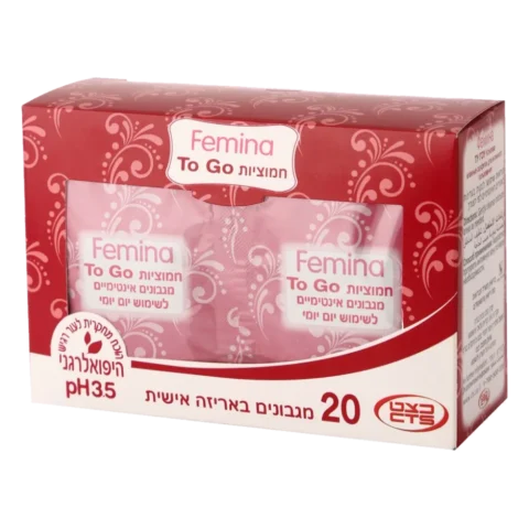 מגבונים חמוצי טו גו פמינה