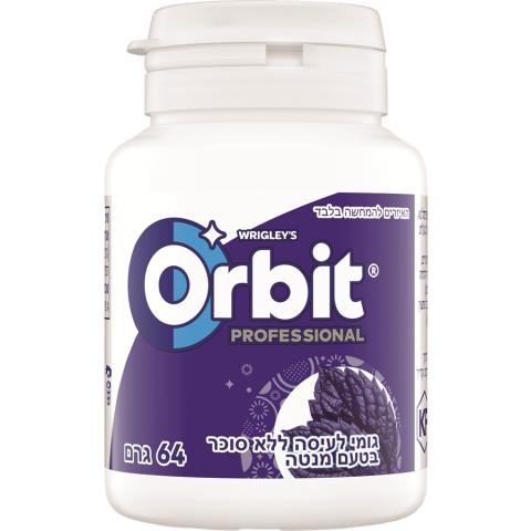 Professional Strong Mint Flavor Sugar-Free Gum 64 g - Orbit