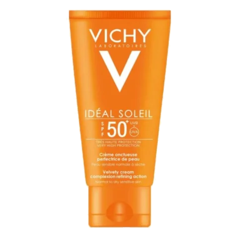 קרם הגנה SPF50 לפנים לעור רגיל עד יבש 50 מ"ל - וישי