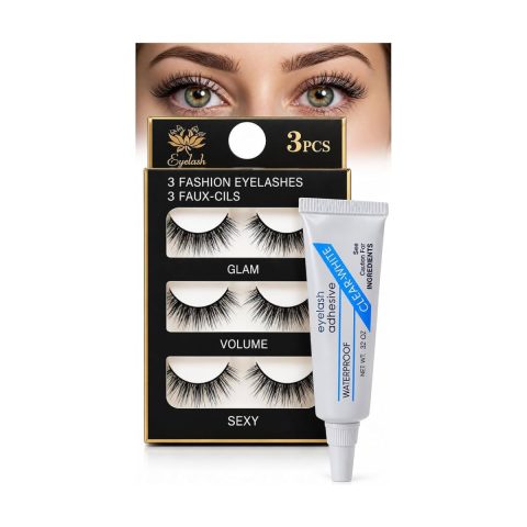 Three Pairs of False Eyelashes